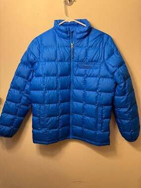 Marmot Youth XL Blue 600-Fill Down Quilted Puffer Jacket